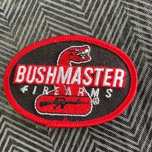5 for $20 IRON ON BUSHMASTER FIREARMS PATCH